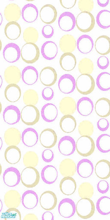 Sims 2 — Hollo Hoops - Pink And Yellow by Ses — Part of the Hollo Hoops Wallpaper Set