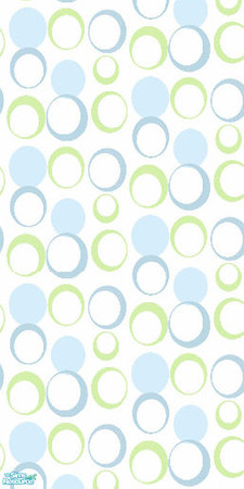 Sims 2 — Hollo Hoops - Blue And Green by Ses — Part of the Hollo Hoops Wallpaper Set