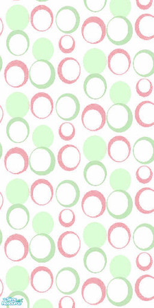 Sims 2 — Hollo Hoops - Red And Green by Ses — Part of the Hollo Hoops Wallpaper Set