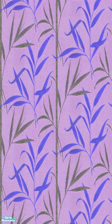 Sims 2 — Bamboo Stripes - Violet by Ses — A bold vertical bamboo patterned wallpaper in violet