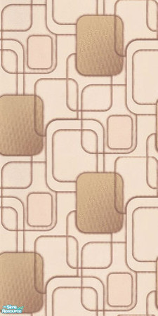 Sims 2 — Rounded Squares by Ses — A retro wallpaper featuring brown squares