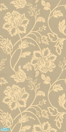 Sims 2 — Elegance by Ses — A old English style classy wallpaper in beige