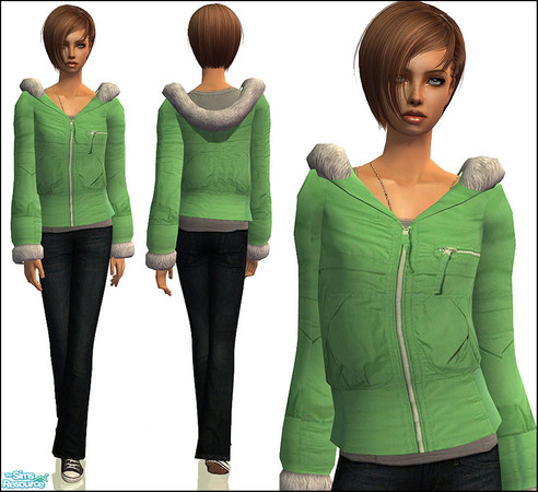 Sims 2 — Bounce  - Green  by Aleeza — No EP required. Enjoy!