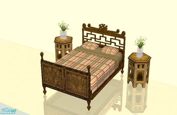 Sims 2 — Country bedding by giasims — Plaid country bedding for both double and single beds.