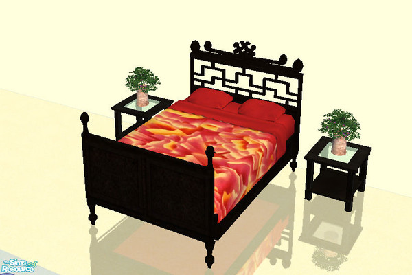 Sims 2 — Rose Bedding by giasims — Rose bedding for both double and single beds.