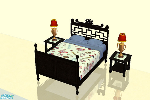 Sims 2 — Baseball Bedding by giasims — Baseball bedding for both double and single beds 
