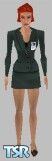 Sims 1 — Gillian Anderson by PeCi — Gillian Anderson wears the classic FBI dress. (includes 2 heads and 2 dresses).