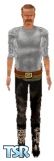 Sims 1 — Ruben by FearShade — Ruben is a rebel. Wearing a two-tone shirt and black pants, he doesn't care what anyone