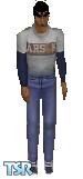Sims 1 — Arson by MetalBass13 — The skater wears a Big Arson Spitfire shirt, and the head is modeled after me wearing a