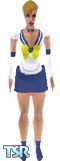 Sims 1 — Sailor Uranus 2 by Andria — This is my second Sailor Uranus. The first one's head did not work properly