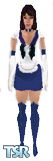 Sims 1 — Sailor Saturn by Andria — Saturn was the first Sailor skin I made, and I am quite impressed with her. She has