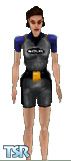 Sims 1 — Scuba Lara by Leif Hansen — It's Lara Croft in her Tomb Raider II wetsuit complete with backpack and holsters.
