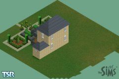 Sims 1 — The naturehouse by Hannes — This house is built for a single sim thats just work, work and work. This house will