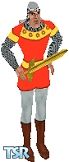 Sims 1 — Dirk Daring by Steve Weese — Dirk Daring from the hit 80's cartoon arcade game Dragon's Lair! He's got a custom