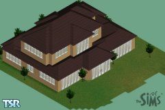 Sims 1 — The Griffith by Simco Homes — The Griffith is perfect for a family of four. A huge living room and kitchen share