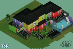 Sims 1 — Il Modernisimo by Guylian — The ultimate in art-deco-meets-technology! Four bedrooms, four bathrooms and huge