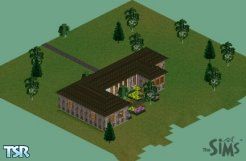 Sims 1 — Very Old House by Joy Nanni — This house is modeled on a real house I saw in Rhode Island. Two people could live