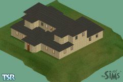 Sims 1 — The Boxbury by Charlotte — Conventional and roomy, this is a large two bedroom home. Kitchen, bathroom, and