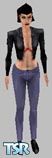 Sims 1 — Leather and Jeans by Reenlister — Sexy jeans and jacket.