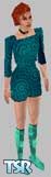 Sims 1 — GreenBile by Maki — This is the first skin I'v made. A short dress with green boots. For all occasions.