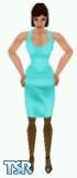 Sims 1 — Lois by Eric Hammer — It's springtime, and Lois has broken out her aqua sleeveless dress to go on walkabout.