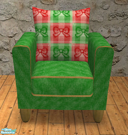 Sims 2 — TC 116 the Merry Christmas Room -  Chair by H3wwy — Cheerful and bright in seasonal colours, this room awaits